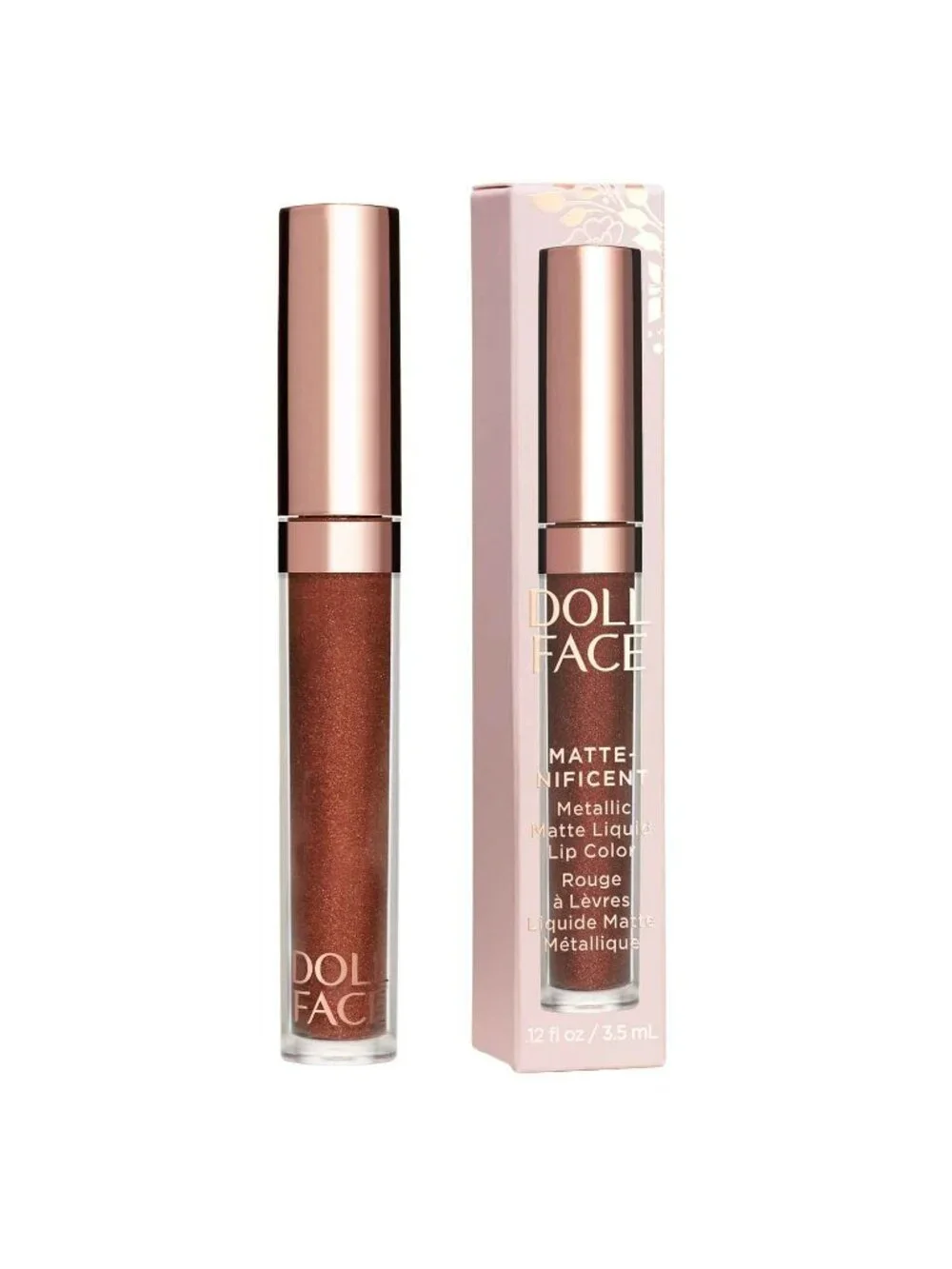 Doll Face Matte-Nificent Metallic Matte Liquid Lip Color .12 Fl Oz Shade Eclipse